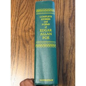 Complete Stories and Poems of Edgar Allan Poe Doubleday Hardcover Green Gilt